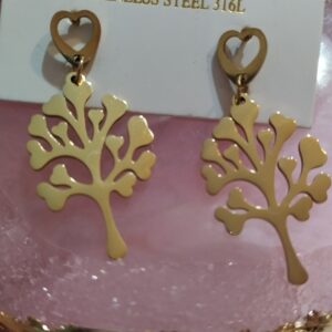 KOLCZYKI DRZEWKO 316L