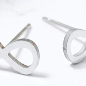 Kolczyki sztyfty nieskończoność