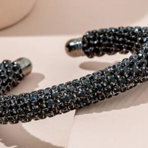 Bransoletka czarna z kryszkałków